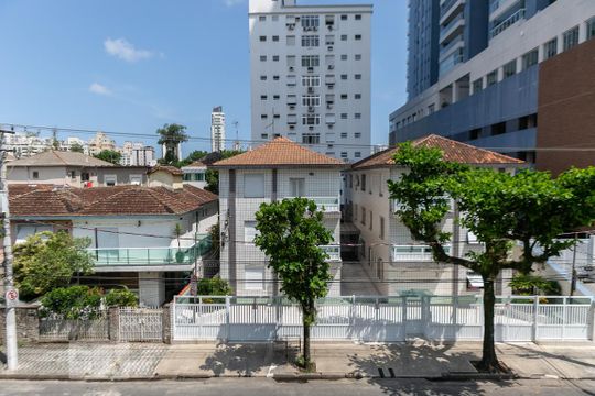 Vista de apartamento para alugar com 2 quartos, 90m² em Aparecida, Santos