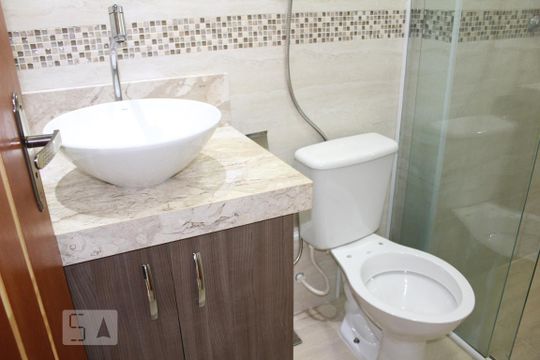 banheiro de apartamento à venda com 2 quartos, 47m² em Vila Carmosina, São Paulo