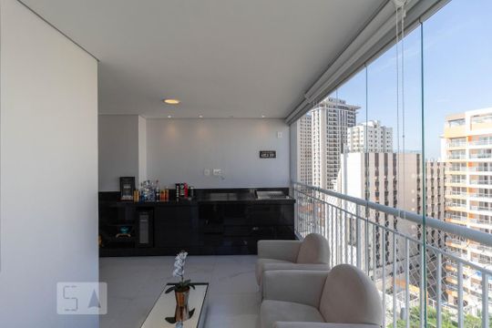 Varanda de apartamento à venda com 2 quartos, 61m² em Campo Belo, São Paulo