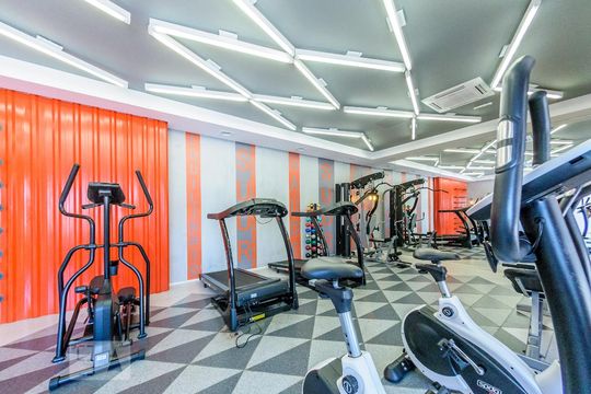 Área Comum - Academia de apartamento para alugar com 1 quarto, 42m² em Vila Lídia, Campinas