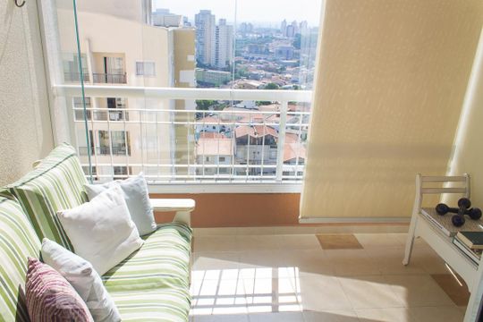 varanda de apartamento para alugar com 3 quartos, 86m² em Vila Dom Pedro I, São Paulo