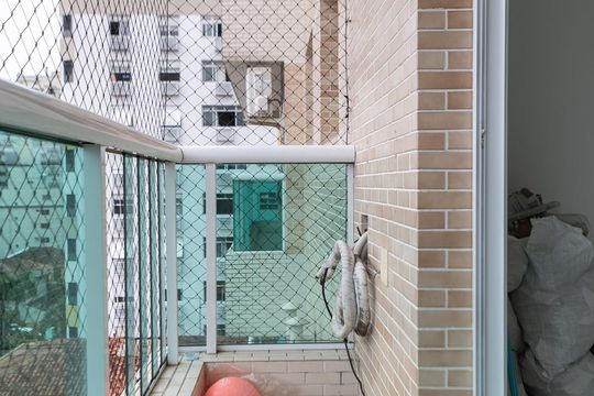 Sacada de apartamento para alugar com 1 quarto, 51m² em Gonzaga, Santos