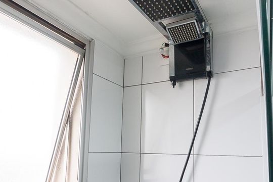 Banheiro quarto 3 suíte - chuveiro de apartamento para alugar com 3 quartos, 95m² em Jardim Barbosa, Guarulhos
