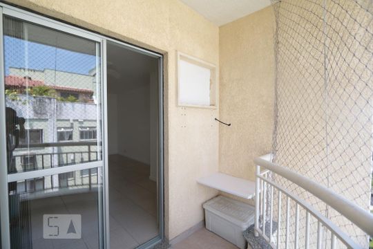 Varanda da Sala de apartamento para alugar com 3 quartos, 73m² em Tanque, Rio de Janeiro