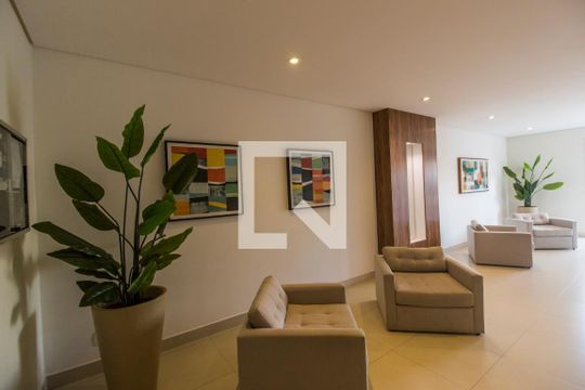 Hall social de apartamento para alugar com 1 quarto, 36m² em Tamboré, Barueri
