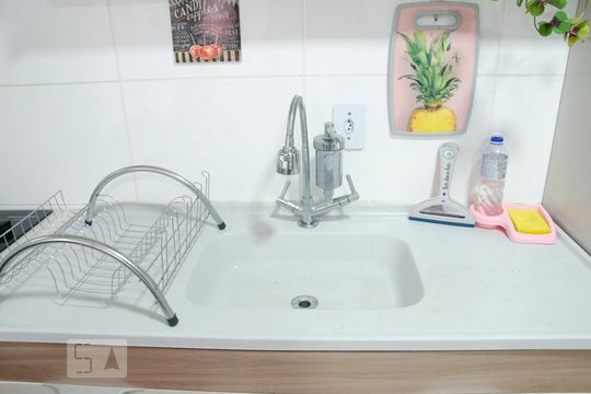 Cozinha de apartamento à venda com 1 quarto, 34m² em Vila Nova Carolina, São Paulo