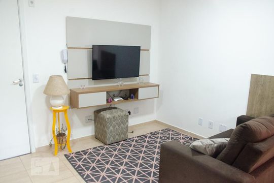 Sala de apartamento à venda com 1 quarto, 34m² em Vila Nova Carolina, São Paulo