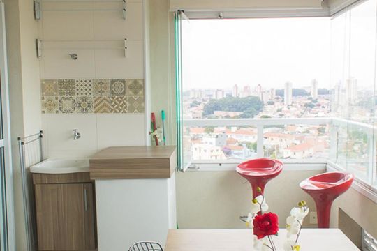 Lavanderia de apartamento para alugar com 1 quarto, 41m² em Vila Dom Pedro I, São Paulo