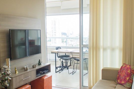 Sala de apartamento para alugar com 1 quarto, 41m² em Vila Dom Pedro I, São Paulo