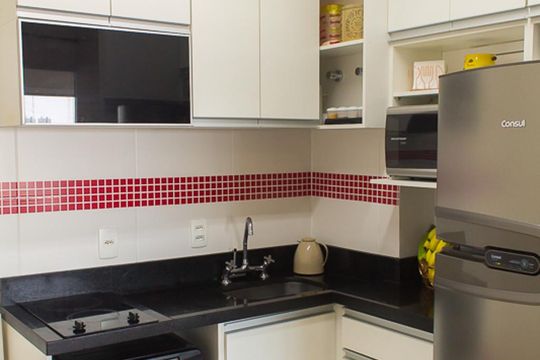 Cozinha de apartamento para alugar com 1 quarto, 41m² em Vila Dom Pedro I, São Paulo