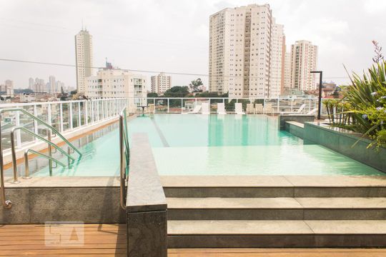 Área comum - Piscina de apartamento para alugar com 1 quarto, 41m² em Vila Dom Pedro I, São Paulo