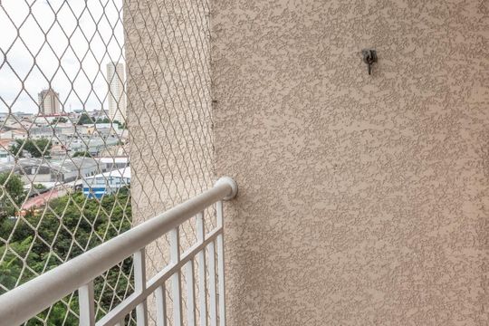 Varanda da Sala de apartamento à venda com 2 quartos, 48m² em Vila Talarico, São Paulo