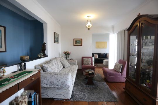 Sala de Estar de apartamento à venda com 4 quartos, 133m² em Jardim Olympia, São Paulo
