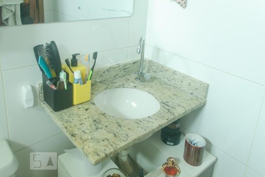 Banheiro - pia de kitnet/studio à venda com 1 quarto, 40m² em Vila Santa Teresa (zona Leste), São Paulo