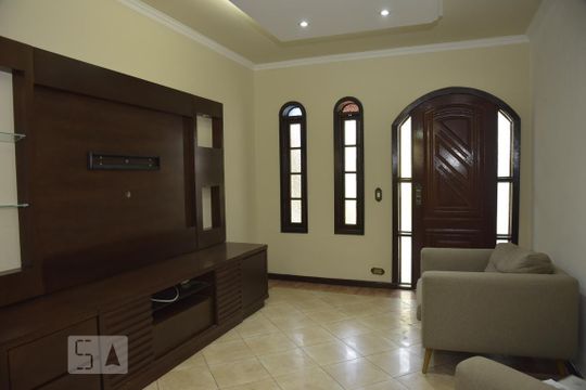 Sala de casa de condomínio à venda com 4 quartos, 339m² em Taquara, Rio de Janeiro