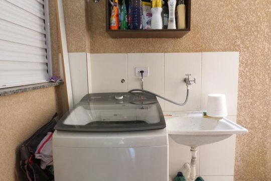 Area de serviço de apartamento à venda com 2 quartos, 39m² em Chácara Santo Antônio (zona Leste), São Paulo