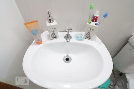Banheiro Social - pia de apartamento à venda com 2 quartos, 39m² em Chácara Santo Antônio (zona Leste), São Paulo