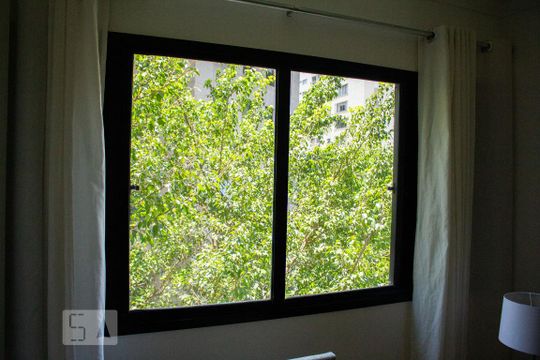 Vista da Sala de apartamento para alugar com 1 quarto, 35m² em Itaim Bibi, São Paulo