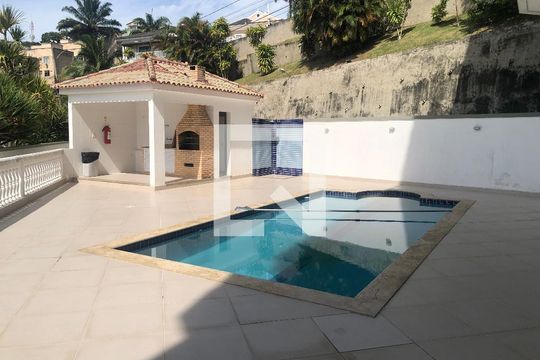 Área comum - Piscina de apartamento para alugar com 3 quartos, 106m² em Praia da Bandeira, Rio de Janeiro