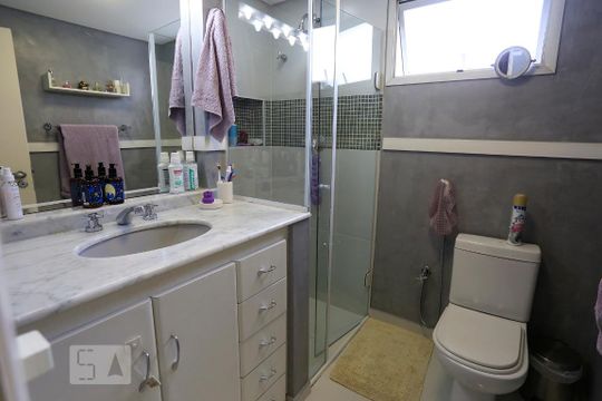 Banheiro da Suíte de apartamento à venda com 3 quartos, 130m² em Parque Colonial, São Paulo