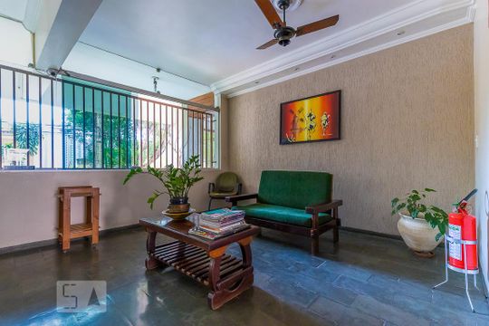 Área comum - Hall social de kitnet/studio para alugar com 1 quarto, 40m² em Botafogo, Campinas