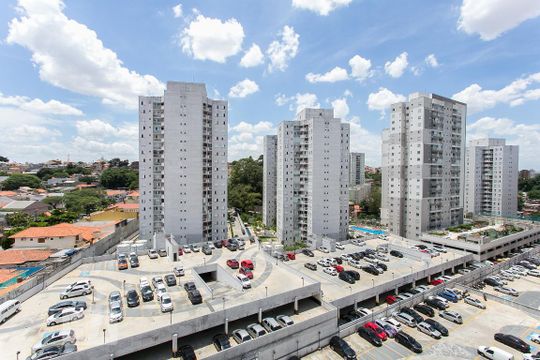Vista da Sala de apartamento para alugar com 2 quartos, 45m² em Jardim Ibitirama, São Paulo