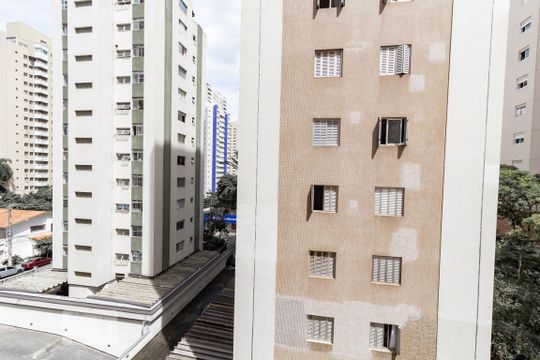 Vista da Sala de apartamento para alugar com 1 quarto, 50m² em Brooklin Paulista, São Paulo