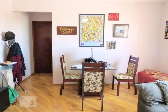 Sala de apartamento à venda com 1 quarto, 50m² em Vila Leonor, São Paulo