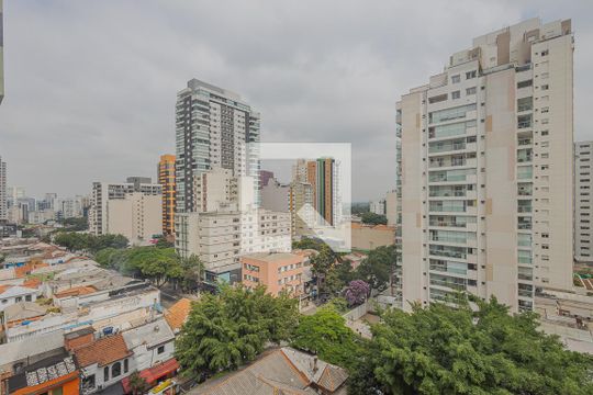 Vista da Varanda de apartamento para alugar com 1 quarto, 58m² em Pinheiros, São Paulo