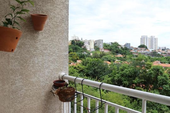 Varanda da Sala de apartamento para alugar com 3 quartos, 60m² em Pirajussara, São Paulo