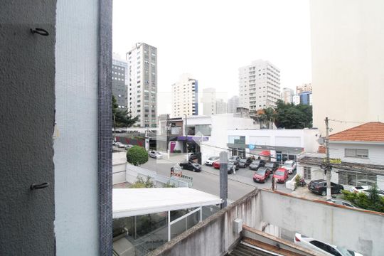 Vista da varanda de apartamento para alugar com 1 quarto, 39m² em Brooklin Paulista, São Paulo