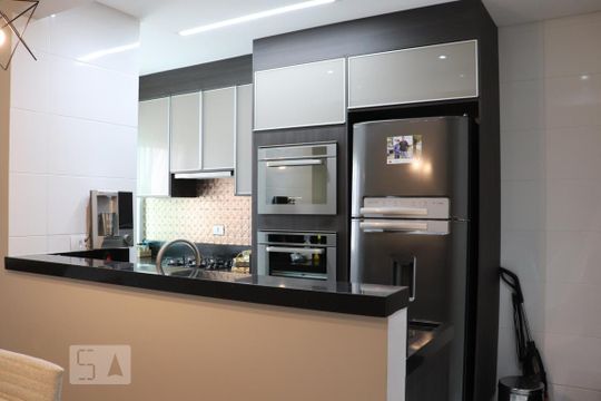 Cozinha de apartamento à venda com 3 quartos, 168m² em Parque das Nações, Santo André
