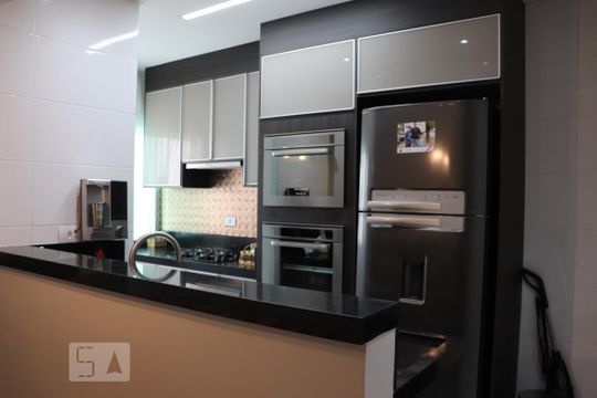 Cozinha de apartamento à venda com 3 quartos, 168m² em Parque das Nações, Santo André