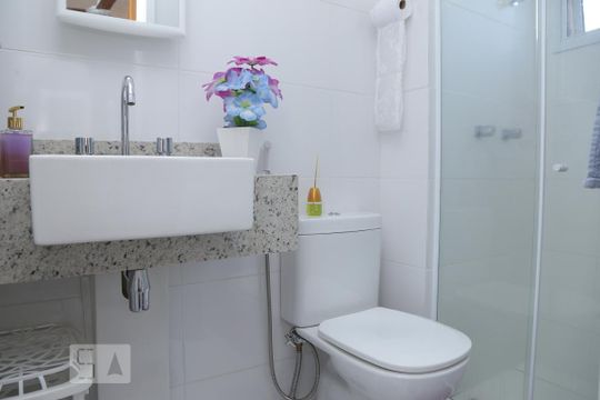 Banheiro Suíte 2 de apartamento à venda com 2 quartos, 64m² em Tijuca, Rio de Janeiro