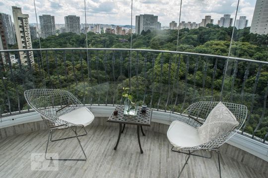 Varanda da Suite de apartamento para alugar com 3 quartos, 290m² em Vila Andrade, São Paulo