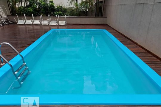 Área comum - Piscina de apartamento para alugar com 1 quarto, 33m² em Consolação, São Paulo