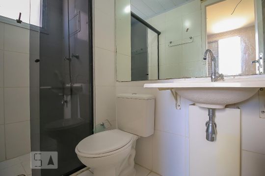 Banheiro da Suíte de apartamento à venda com 3 quartos, 74m² em Jardim Prudência, São Paulo