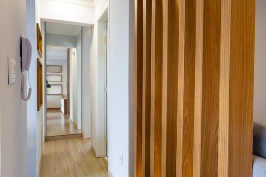 Corredor de apartamento para alugar com 2 quartos, 50m² em Vila Indiana, São Paulo