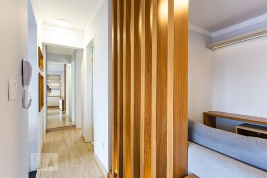 Corredor de apartamento para alugar com 2 quartos, 50m² em Vila Indiana, São Paulo