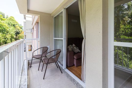 Varanda da Sala de apartamento à venda com 3 quartos, 77m² em Taquara, Rio de Janeiro