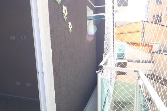 Varanda da Suíte de apartamento à venda com 2 quartos, 60m² em Santa Teresinha, Santo André
