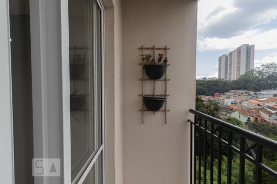 Varanda da Sala de apartamento para alugar com 2 quartos, 49m² em Vila Augusta, Guarulhos