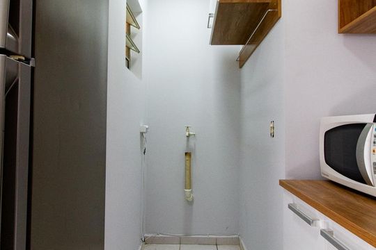 Área para Máquina de Lavar de apartamento para alugar com 1 quarto, 30m² em Cidade Monções, São Paulo