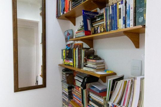 Biblioteca de apartamento para alugar com 2 quartos, 50m² em Botafogo, Rio de Janeiro