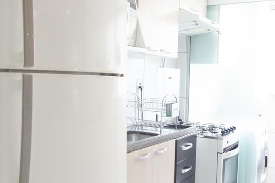 Cozinha de apartamento à venda com 2 quartos, 49m² em Parque Novo Mundo, São Paulo