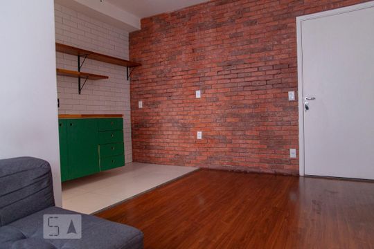 Sala de apartamento para alugar com 1 quarto, 33m² em Barra Funda, São Paulo