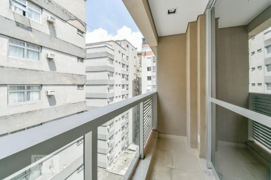 Varanda de kitnet/studio à venda com 1 quarto, 22m² em Consolação, São Paulo