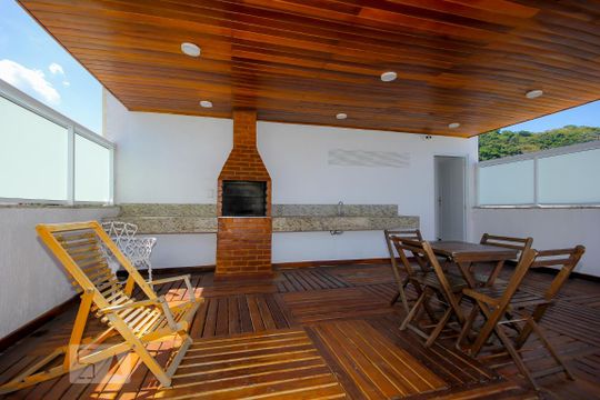 Área comum - Churrasqueira de apartamento para alugar com 2 quartos, 67m² em Copacabana, Rio de Janeiro
