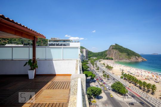 Área comum - Churrasqueira de apartamento para alugar com 2 quartos, 67m² em Copacabana, Rio de Janeiro