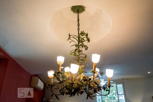Sala - detalhe lustre de apartamento à venda com 4 quartos, 180m² em Copacabana, Rio de Janeiro
